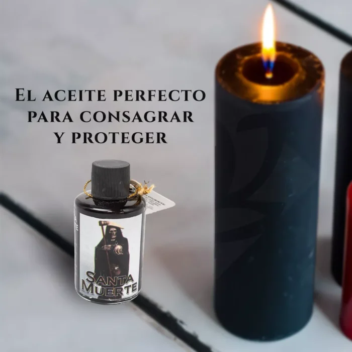 Aceite Espiritual Santa Muerte Negra Rituales Consagracion 1