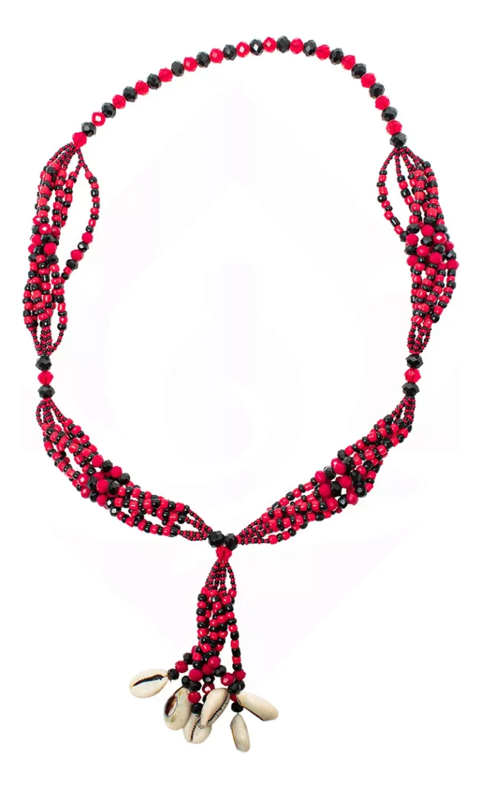 Collar Eleggua Mazo Elegua Para Carro 47 Cm Cristal 6 Hilos 1
