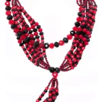 mazo elegguá carro 47 cm collar ritual 6 hilos de cristal