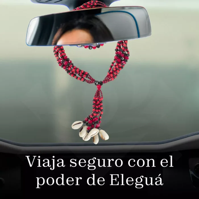Collar Eleggua Mazo Elegua Para Carro 47 Cm Cristal 6 Hilos 7