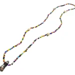 Collar Rosario Santa Muerte Negra Un Hilo Eleke