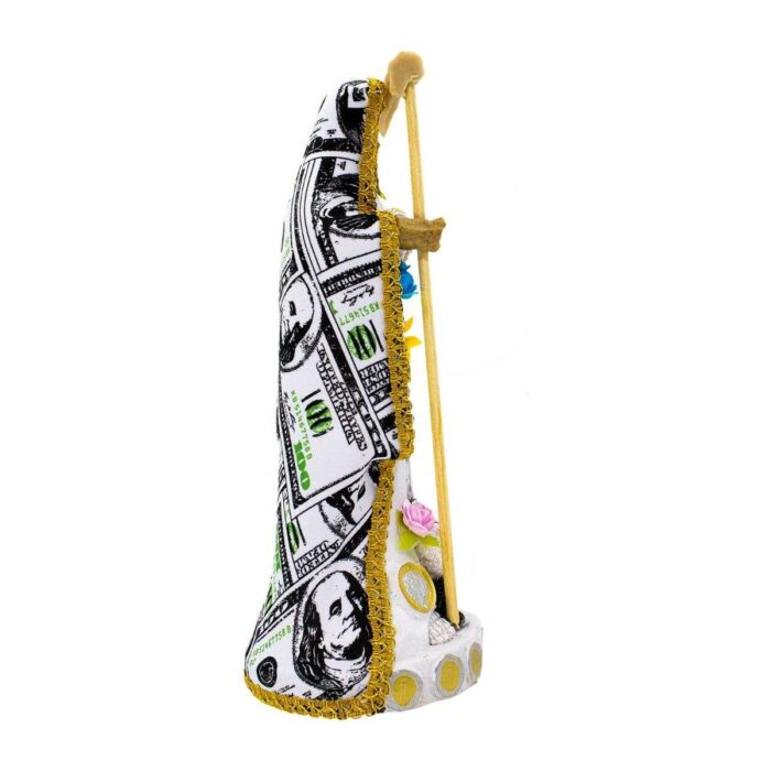 Santa Muerte Dolar Abundancia Dinero Negocio 30 Cm+libro
