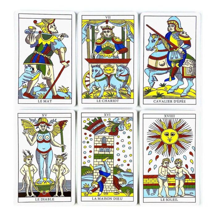 Cartas Tarot Mini Marsella Baraja Tarot Manual Papus Español