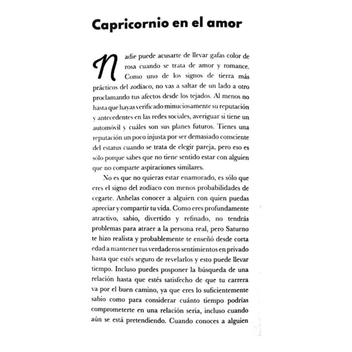 Capricornio Signo Zodiacales Libro Astrología Compatibilidad