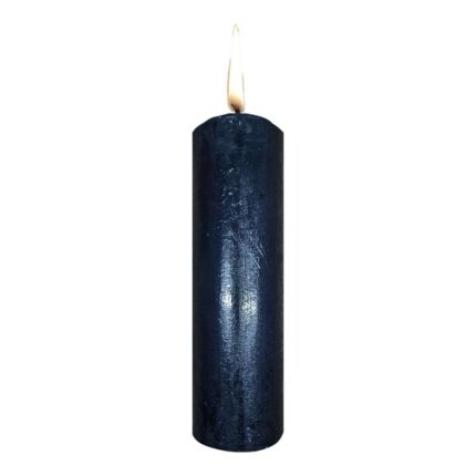 Velón Negro De Parafina Aromatica Corta Trabajos