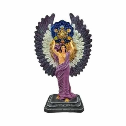 Arcangel Metatron Multicolor 33cm Base Cuadrada Alta Calidad