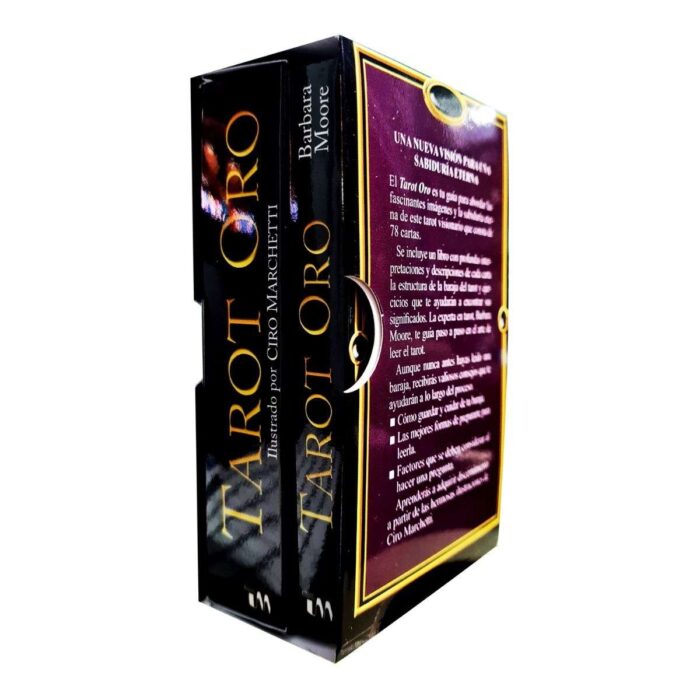 Cartas Tarot Oro Plastificado 78 Cartas + Instructivo Esp