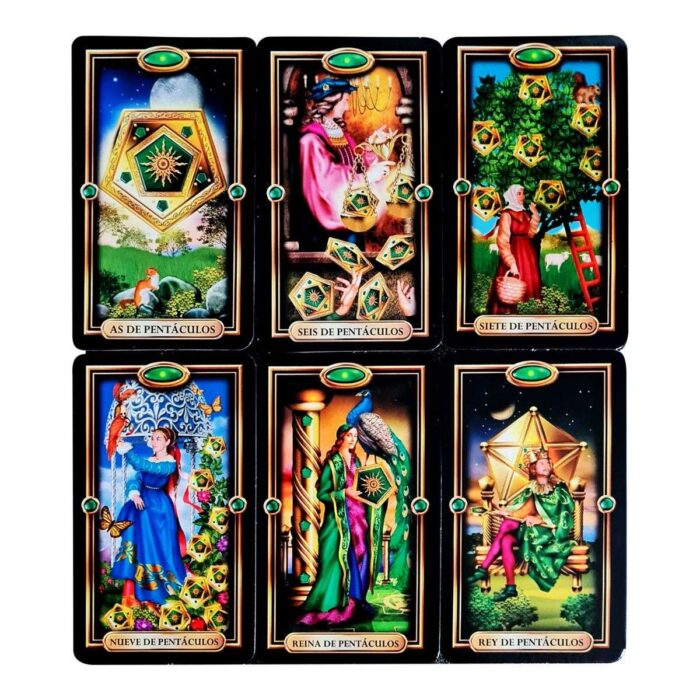 Cartas Tarot Oro Plastificado 78 Cartas + Instructivo Esp