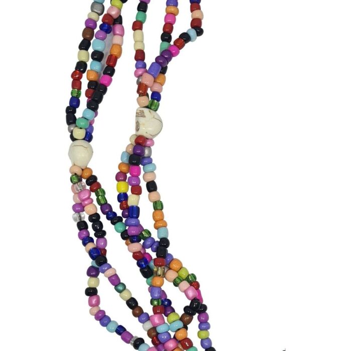 Collar Mazo Personal Santa Muerte Negra Protección Enemigos