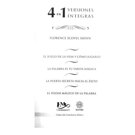 Metafísica 4 En 1 Florence Scovel Shinn Superación Personal