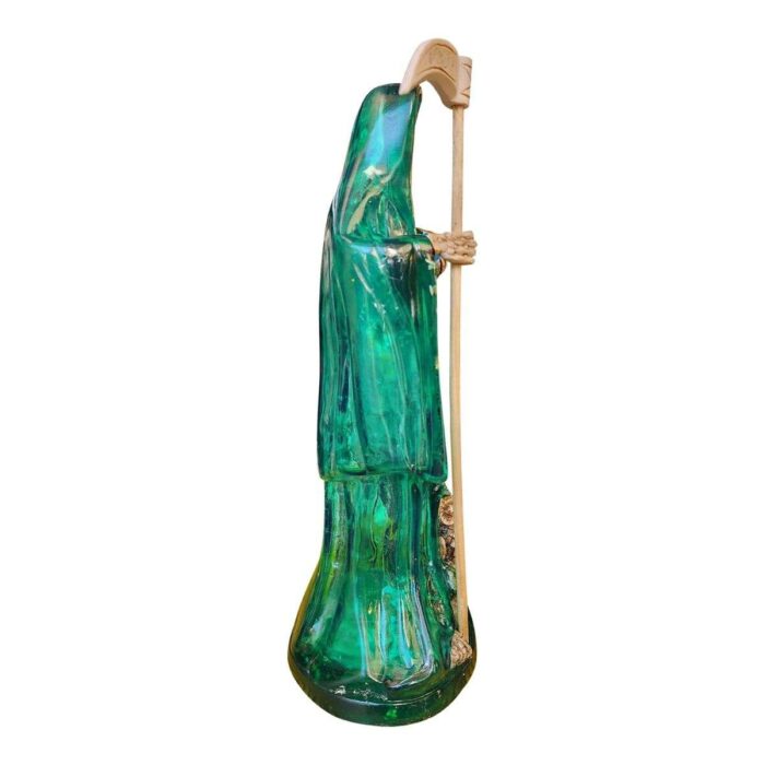 Santa Muerte 30 Cm Transparente Verde Justica +libro