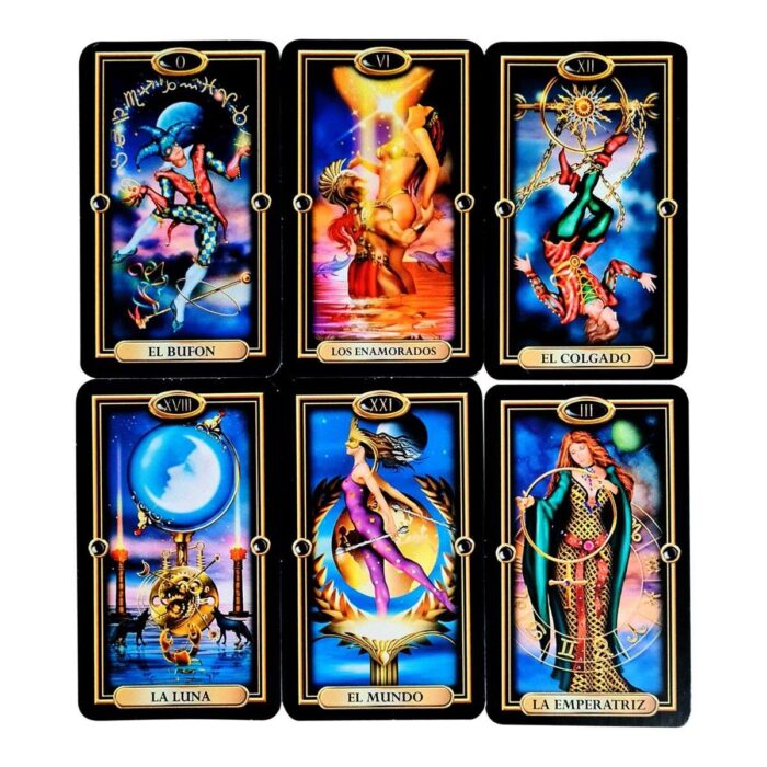 Cartas Tarot Oro Plastificado 78 Cartas + Instructivo Esp