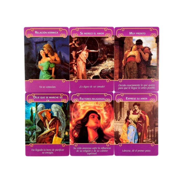 Cartas Tarot Oráculo Los Angeles Del Amor 44 Cartas + Guía
