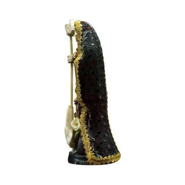 Santa Muerte Reversible Vestida 15 Cm+libro