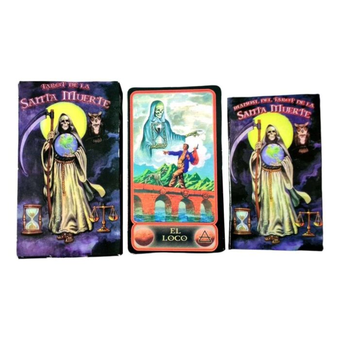 Tarot Santa Muerte Orig Plastificado 80 Cartas+instructivo