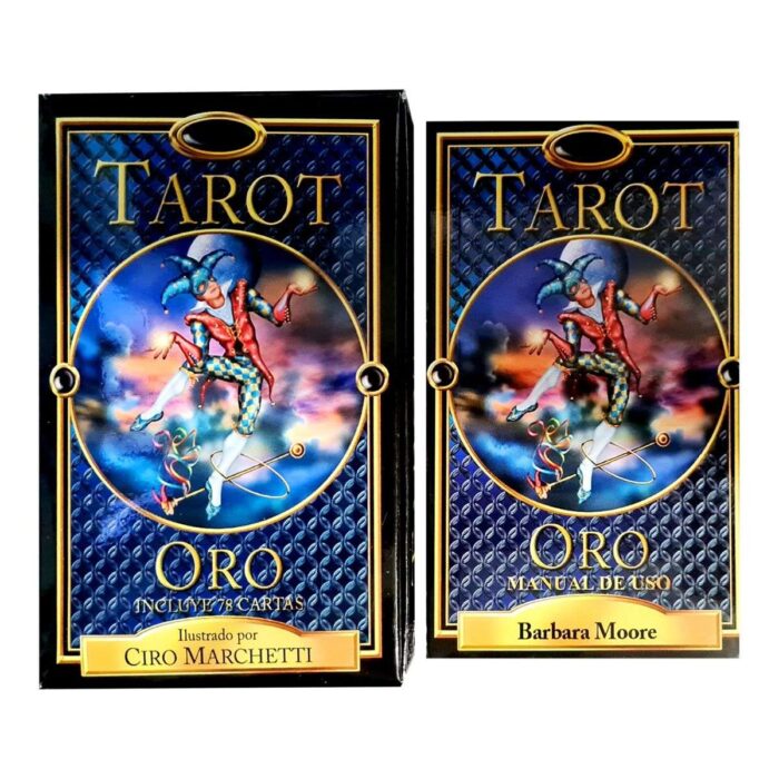 Cartas Tarot Oro Plastificado 78 Cartas + Instructivo Esp