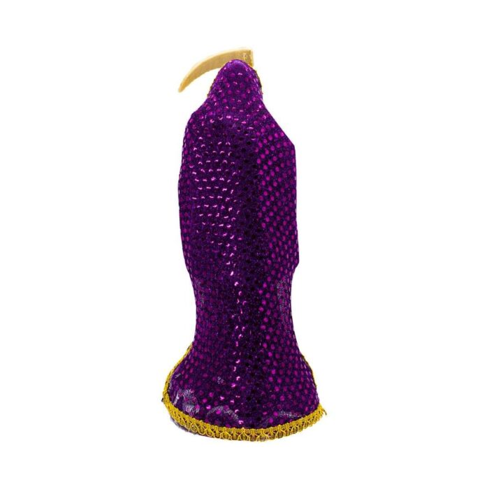 Santa Muerte Morada Proteccion Energia Curada 30 Cm + Libro