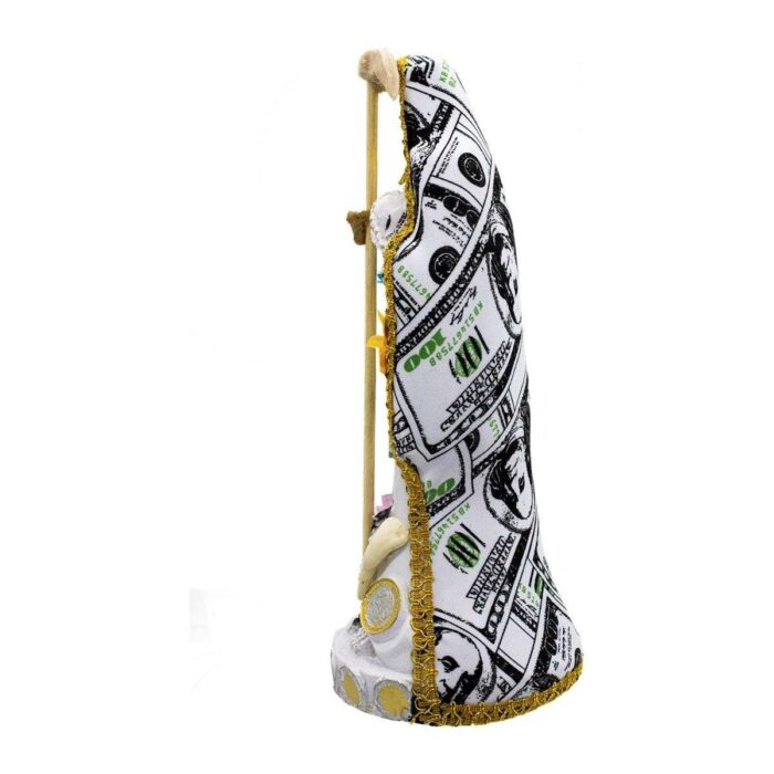 Santa Muerte Dolar Abundancia Dinero Negocio 30 Cm+libro