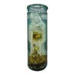 Veladora Gel Santa Muerte 7 Monedas Prosperidad Negocios