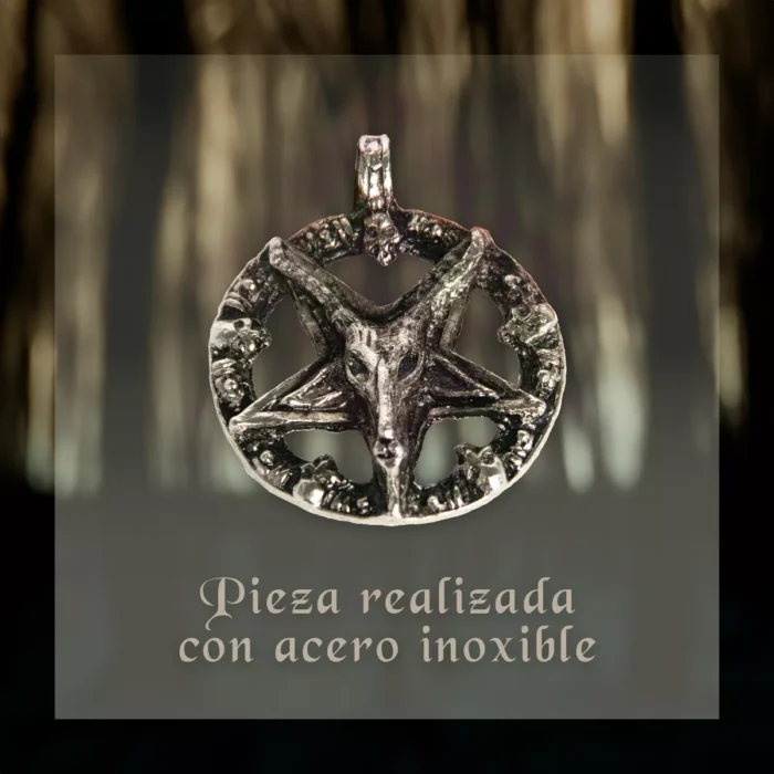 Dije Baphomet Acero Inoxidable Cromado 3