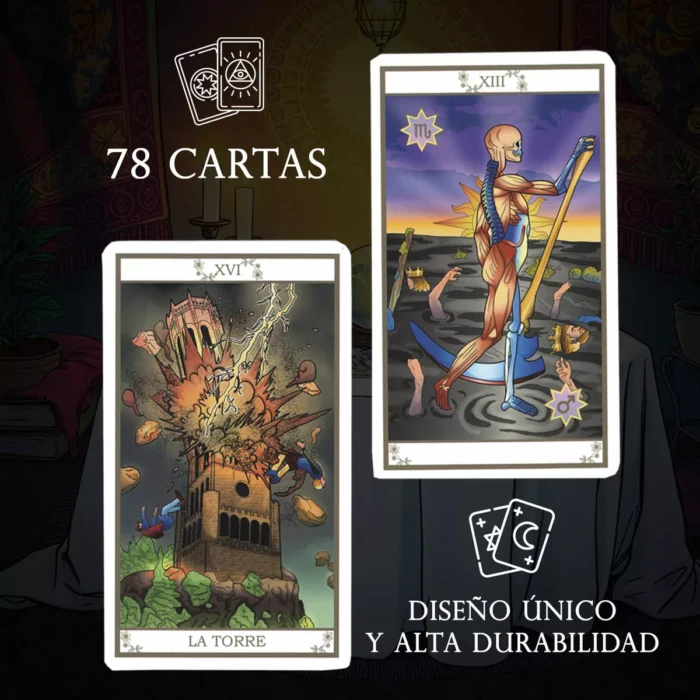 Mazo Cartas Tarot De Marsella Manual Espanol Original Matiri 3