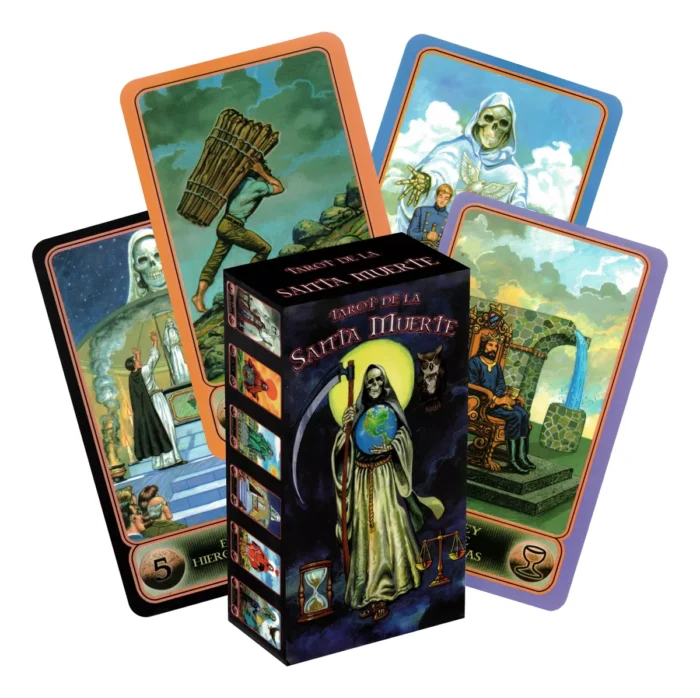 Tarot Santa Muerte Orig Plastificado 80 Cartasinstructivo