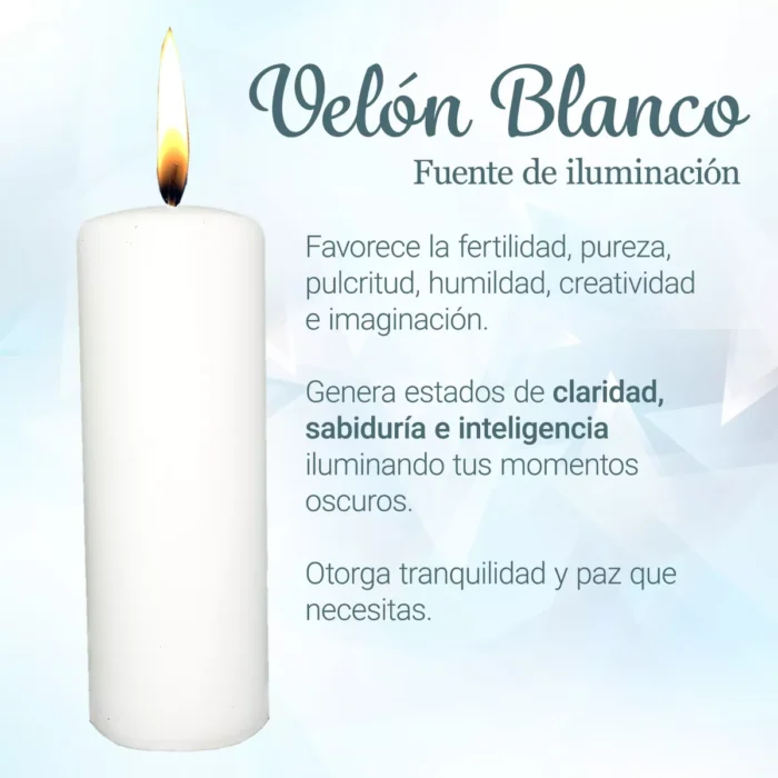 Vela Cirio Velon Blanco Parafina Aroma 1 Kg Velon Limpias 1