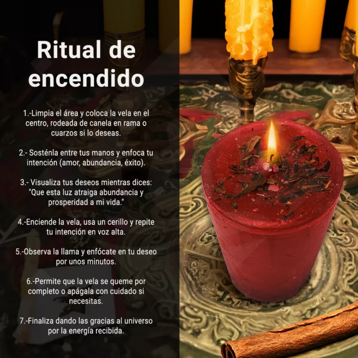Veladora De Canela Amor Abundancia Exito Dinero Amarres 7