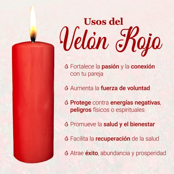 Velon Rojo De Parafina Aromatica 1 Kg Amor Amarres 1