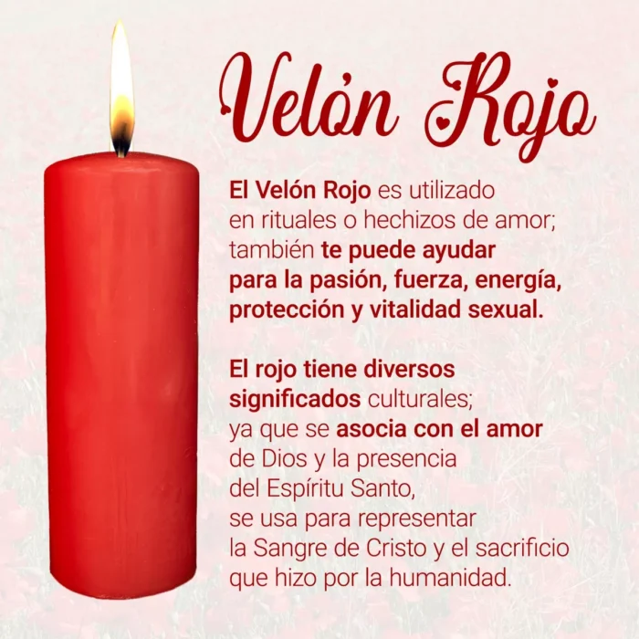 Velon Rojo De Parafina Aromatica 1 Kg Amor Amarres 2