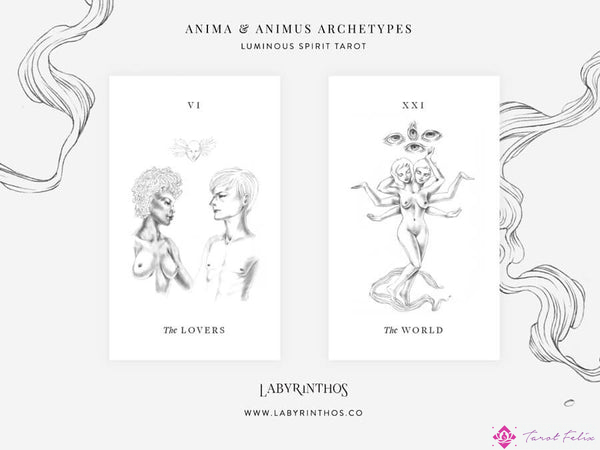 Arquetipos Jungianos de Anima y Animus en el Tarot: Los Amantes y el Mundo desde el Tarot del Espíritu Luminoso