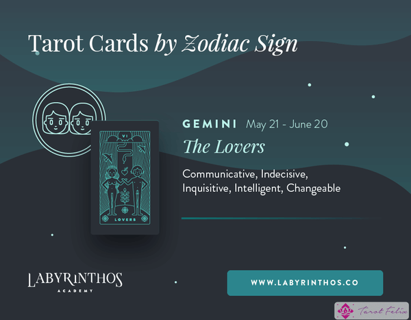 Géminis y los amantes: Cartas del Tarot de Astrología - Cartas del Tarot del Zodíaco