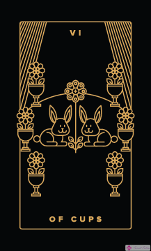 Seis de copas: las mejores cartas del tarot del amor para realizar una lectura de tarot