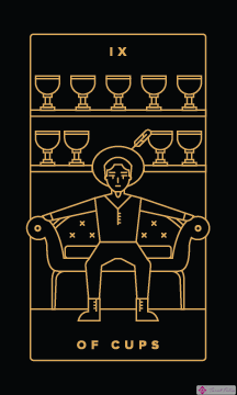 nueve de copas: las mejores cartas del tarot del dinero para obtener en una lectura de tarot