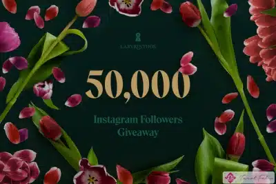 Sorteo de 50.000 seguidores de Instagram