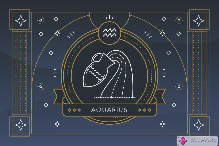 El símbolo del signo zodiacal Acuario