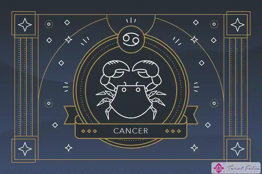 El símbolo del signo zodiacal Cáncer