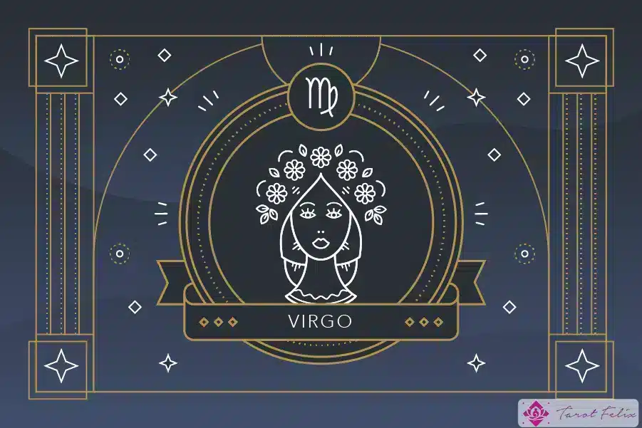 El símbolo del signo zodiacal Virgo