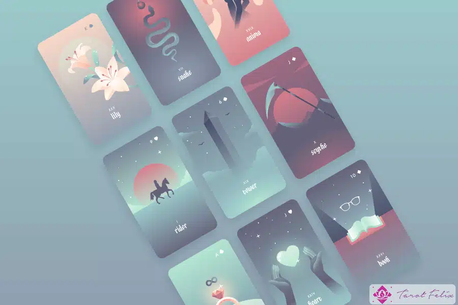 Cómo leer pliegos de Lenormand de nueve cartas (vertical