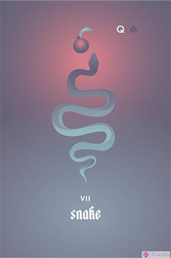 La serpiente: las mejores tarjetas de amor de Lenormand para una lectura de Lenormand