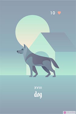 El perro: las mejores tarjetas de amor de Lenormand para una lectura de Lenormand