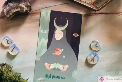 La tirada de cartas del Tarot de la Alta Sacerdotisa