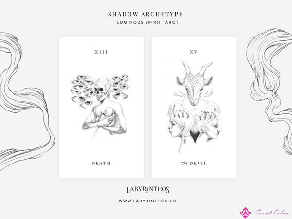 Arquetipos de la Sombra Jungiana en el Tarot: La Muerte y el Diablo del Tarot del Espíritu Luminoso