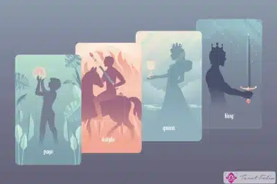 Elementos de las cartas de la corte del tarot y signos del zodíaco