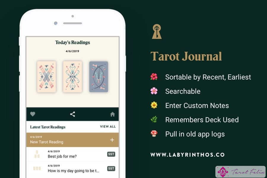 Actualización gratuita de la aplicación Labyrinthos Academy Tarot - Tarot Journaling 