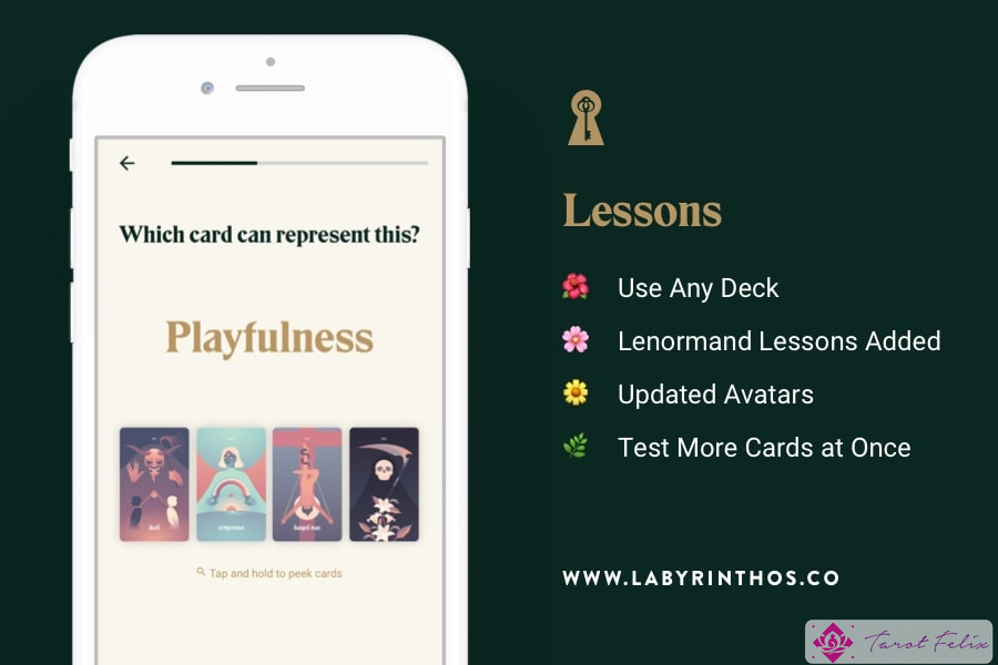 Actualización gratuita de la aplicación Labyrinthos Academy Tarot - Tarot Avatar 