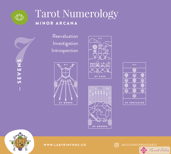 Tarot y Numerología: ¿qué significan los siete en el tarot?