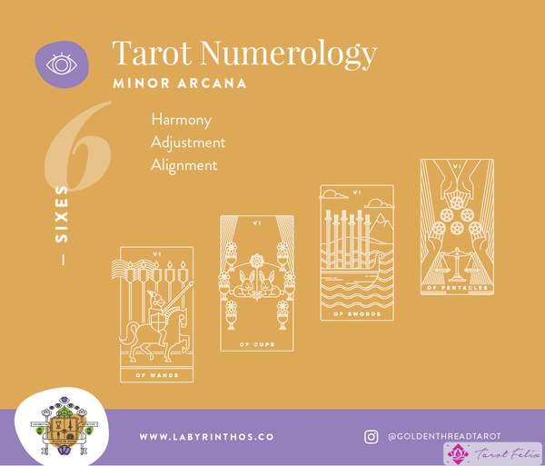 Tarot y Numerología: ¿qué significan los seis en el tarot?