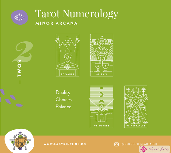 Tarot y Numerología: ¿qué significan los dos en el tarot?