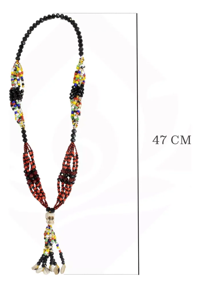 Collar Mazo De Elegua Lucero Eleggua Con Muerto 47 Cm Carro 1